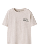NAME IT Joliza Short Sleeve Top peyote melange side view