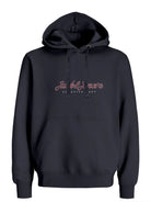 JACK JONES ORIGINALS Montauk Front Sweat Hood-Sky Captain Sky Captain front view