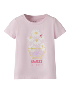 NAME IT Joline Short Sleeve Top Bright White detail view