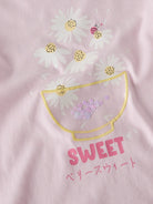 NAME IT Joline Short Sleeve Top Cradle Pink close up view