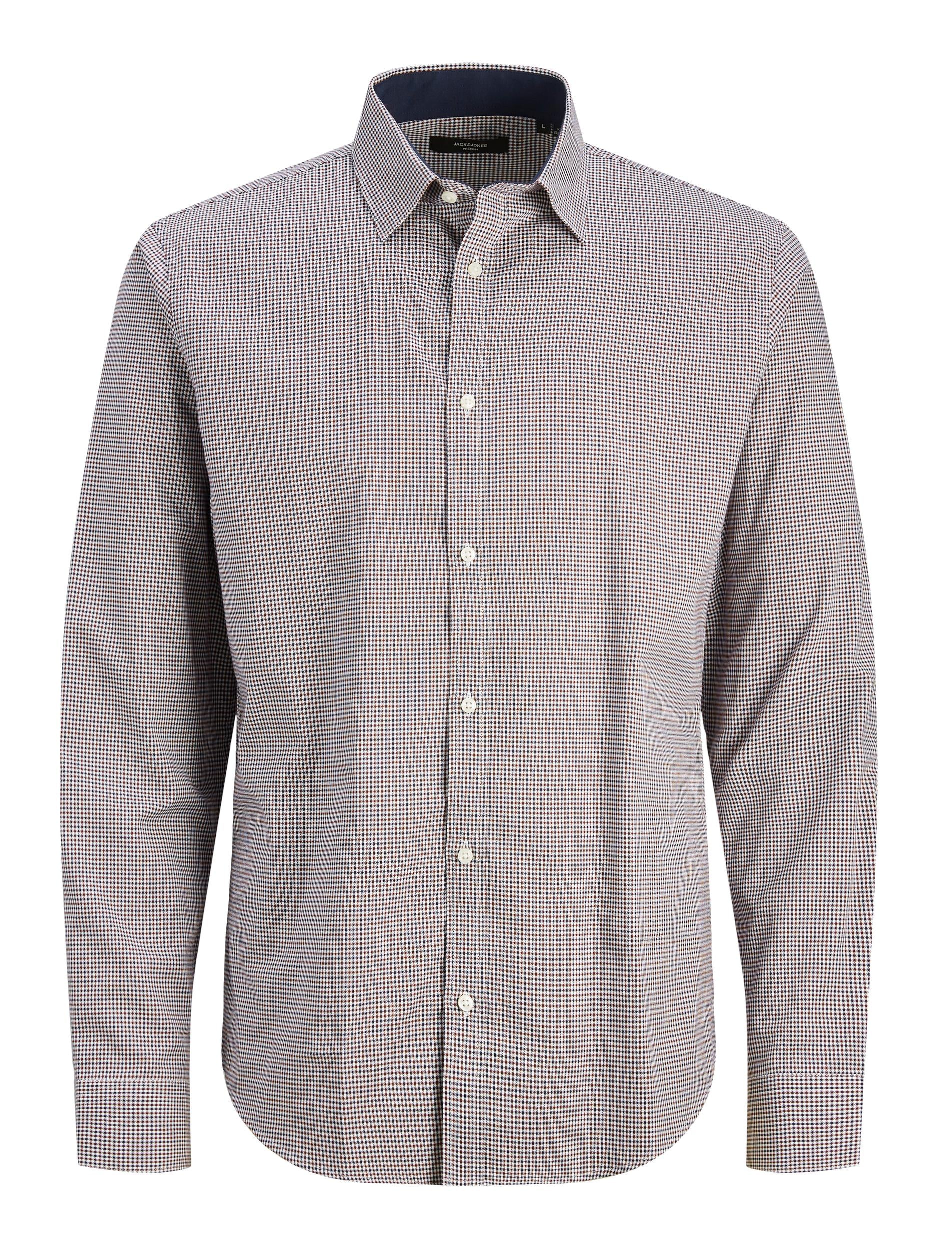 Men's Belfast Shirt Long Sleeve - Port Royale-Ghost Front View