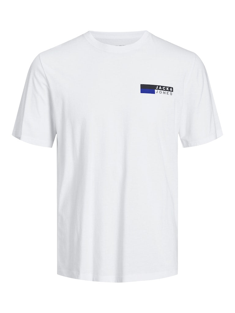 Men's Corp Logo Play Short Sleeve O-Neck Tee-White-Front View