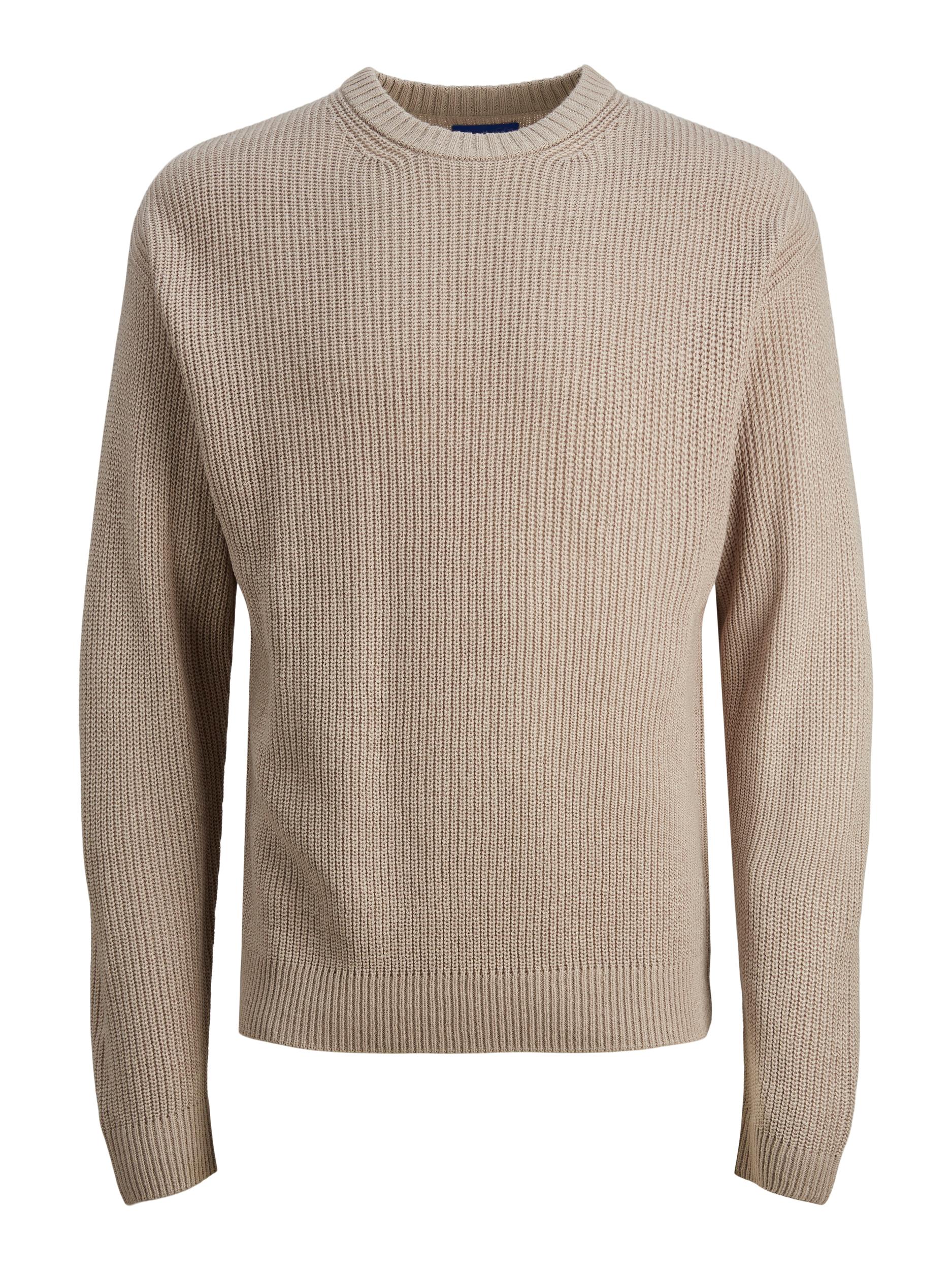 Men's Rib Knit Crew Neck-Atmosphere-Front View