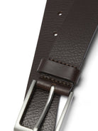 JACK & JONES Stockholm Leather Black Coffee Belt Black Coffee back view