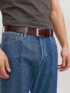 JACK & JONES Stockholm Leather Brown Stone Coffee Belt Brown Stone detail view