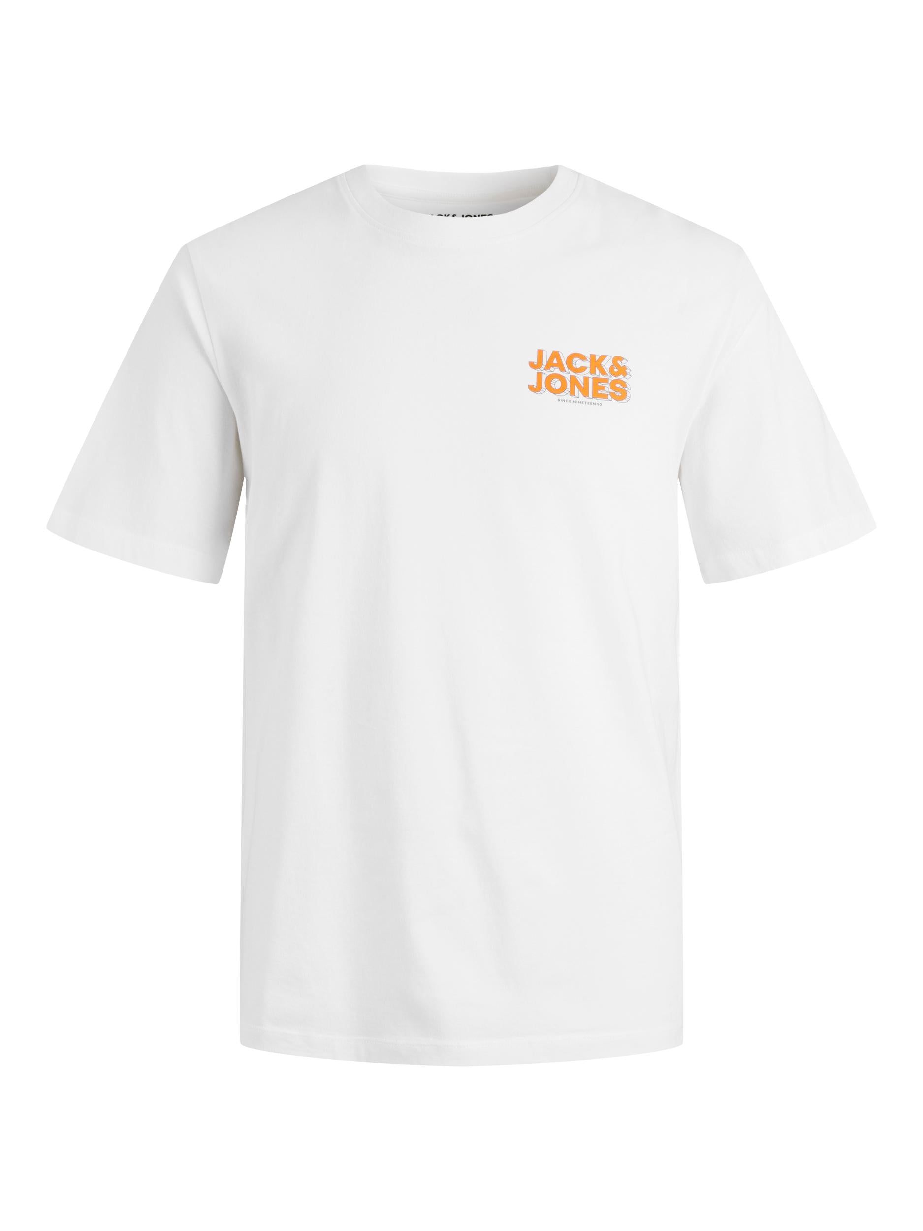 Space Tee Short Sleeve Crew Neck - White