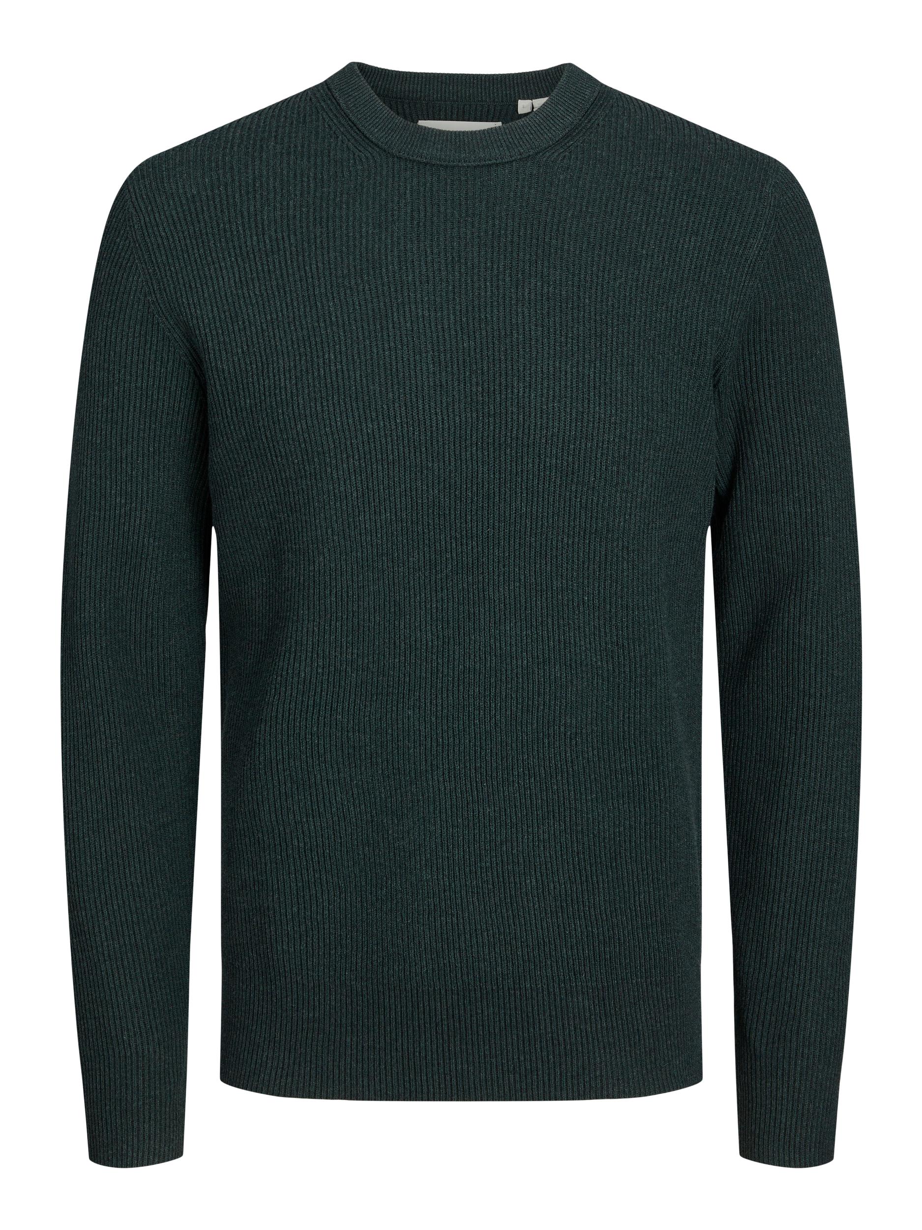 Men's Perfect Knit Crew Neck-Green Gables-Front View