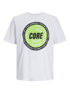 JACK JONES CORE Tight Tee Crew Neck-White White front view
