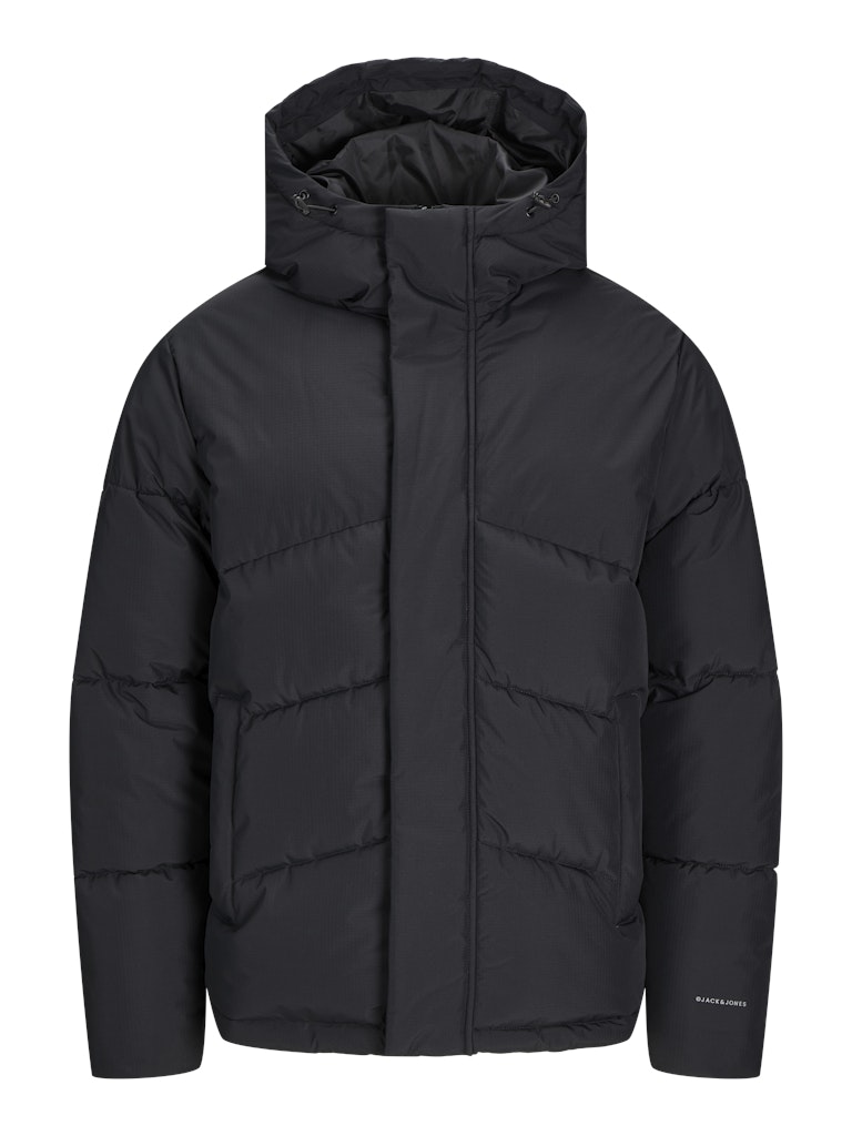 World Puffer Jacket-Black-Front view