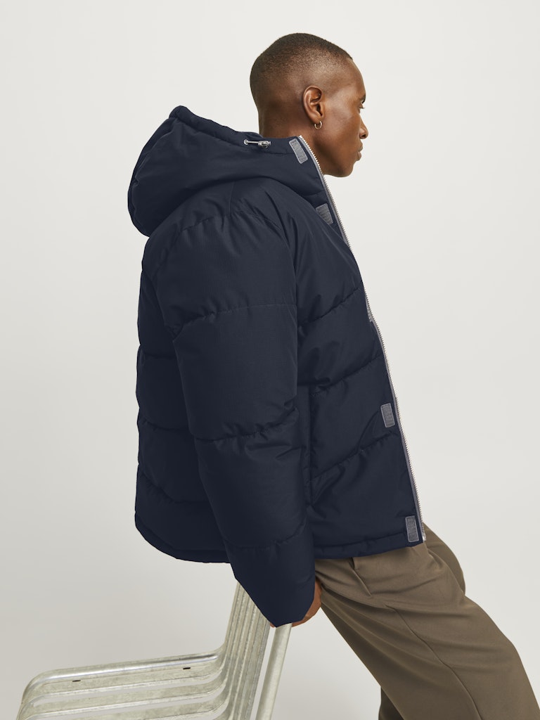 World Puffer Jacket-Navy Blazer-Side view