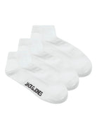 JACK & JONES Louis Dongo Socks 3 Pack - White White front view