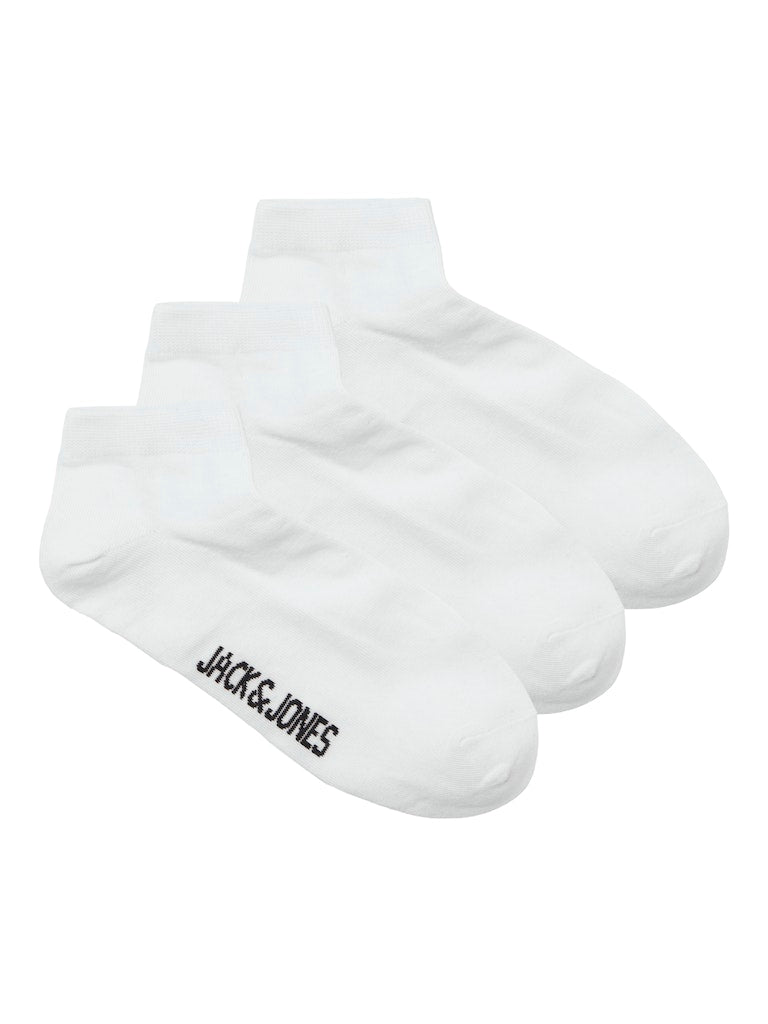 JACK & JONES Louis Dongo Socks 3 Pack - White White front view