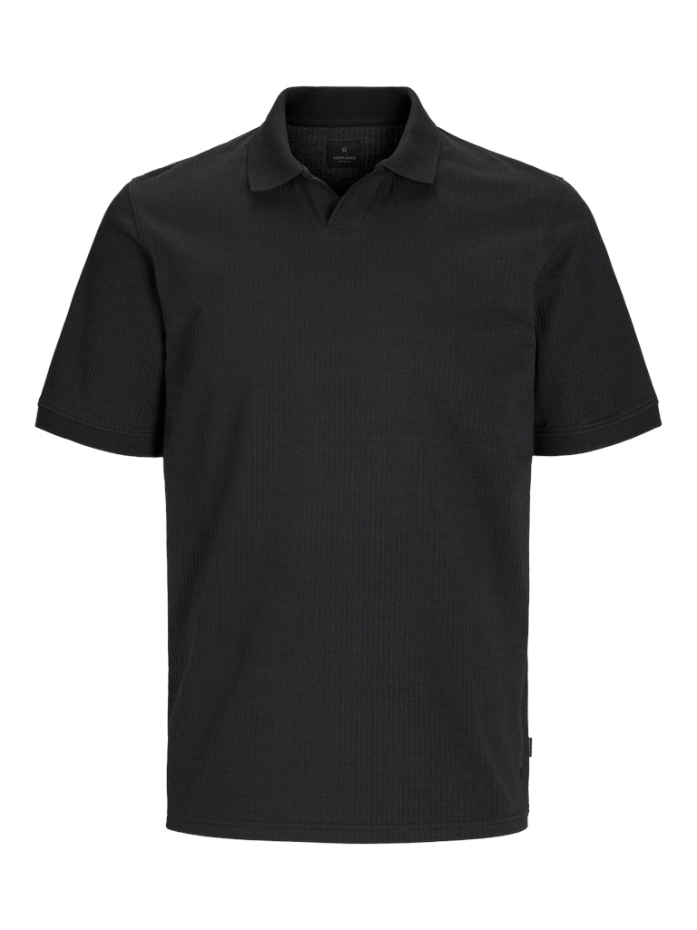 Zale Short Sleeve Black Polo Shirt