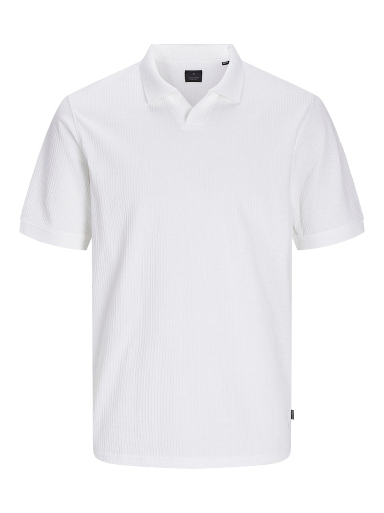 Zale Short Sleeve White Polo Shirt