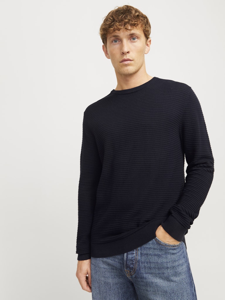 Otto Crew Neck Sky Captain Jumper-Front detail view