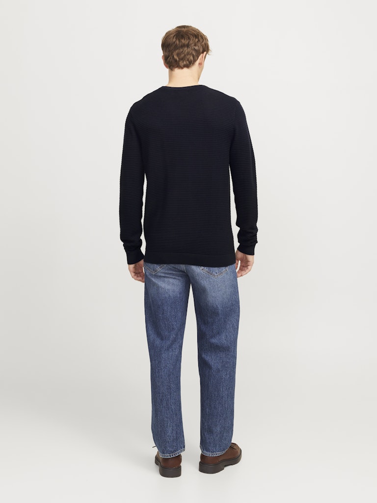 Otto Crew Neck Sky Captain Jumper-Back view