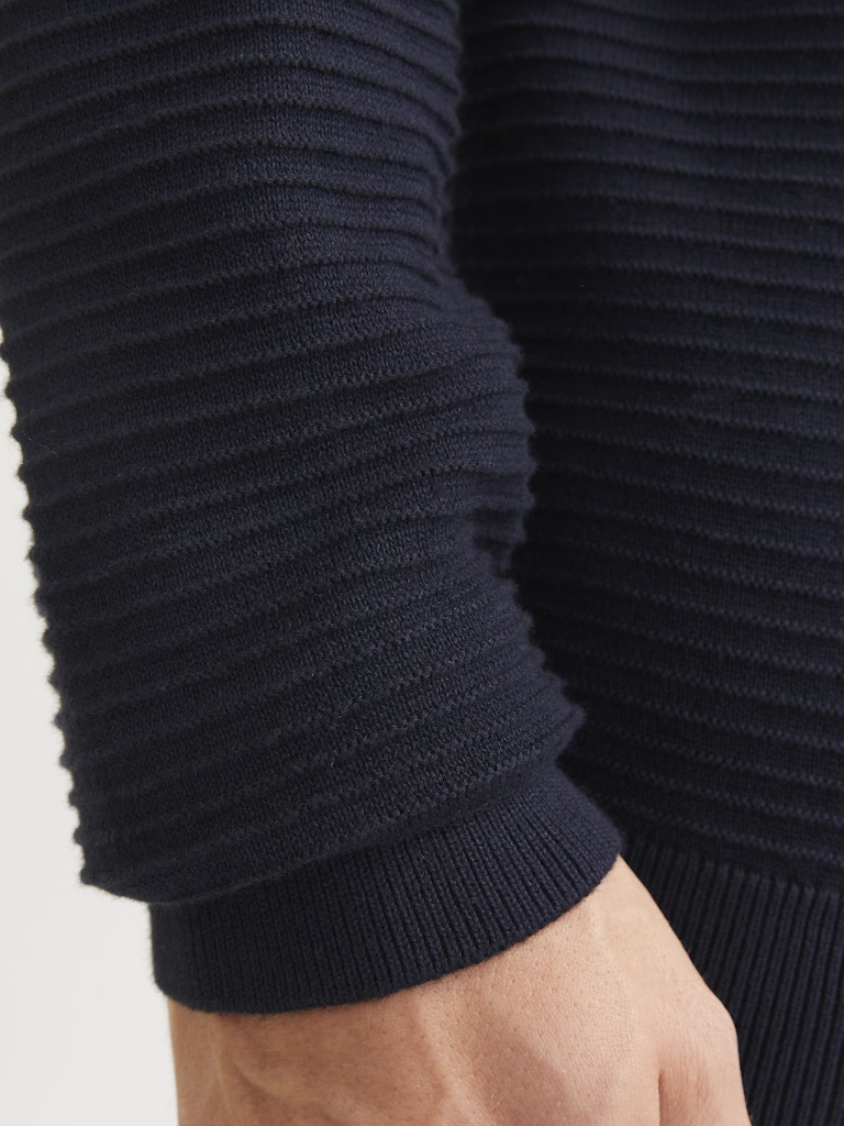 Otto Crew Neck Sky Captain Jumper-Sleeve view