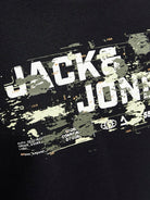 Outdoor Logo Sweat Crew Neck Junior-Black-Close Up View