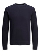JACK JONES PREMIUM Christer Knit Crew Neck-Night Sky Night Sky front view