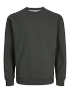JACK JONES PREMIUM Clogan Peat Crew Neck Sweat Peat front view