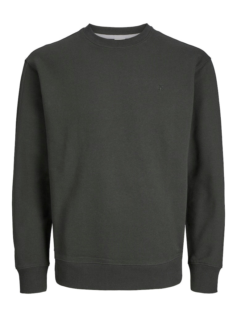 JACK JONES PREMIUM Clogan Peat Crew Neck Sweat Peat front view