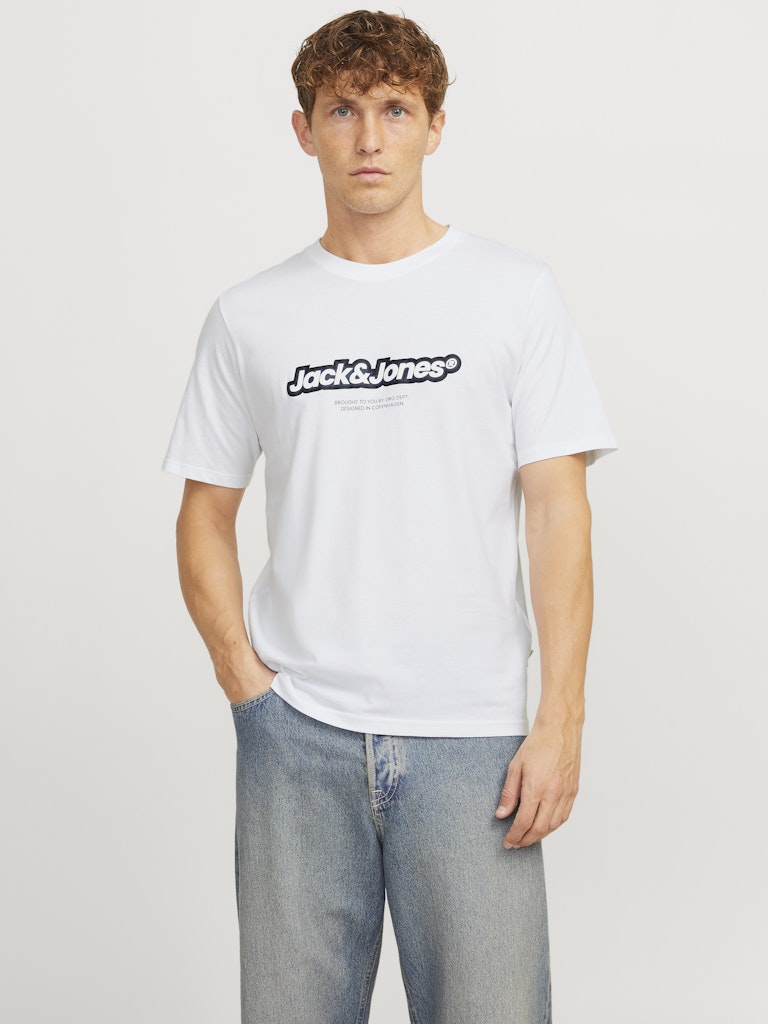 Vesterbro Newton Branding White Tee