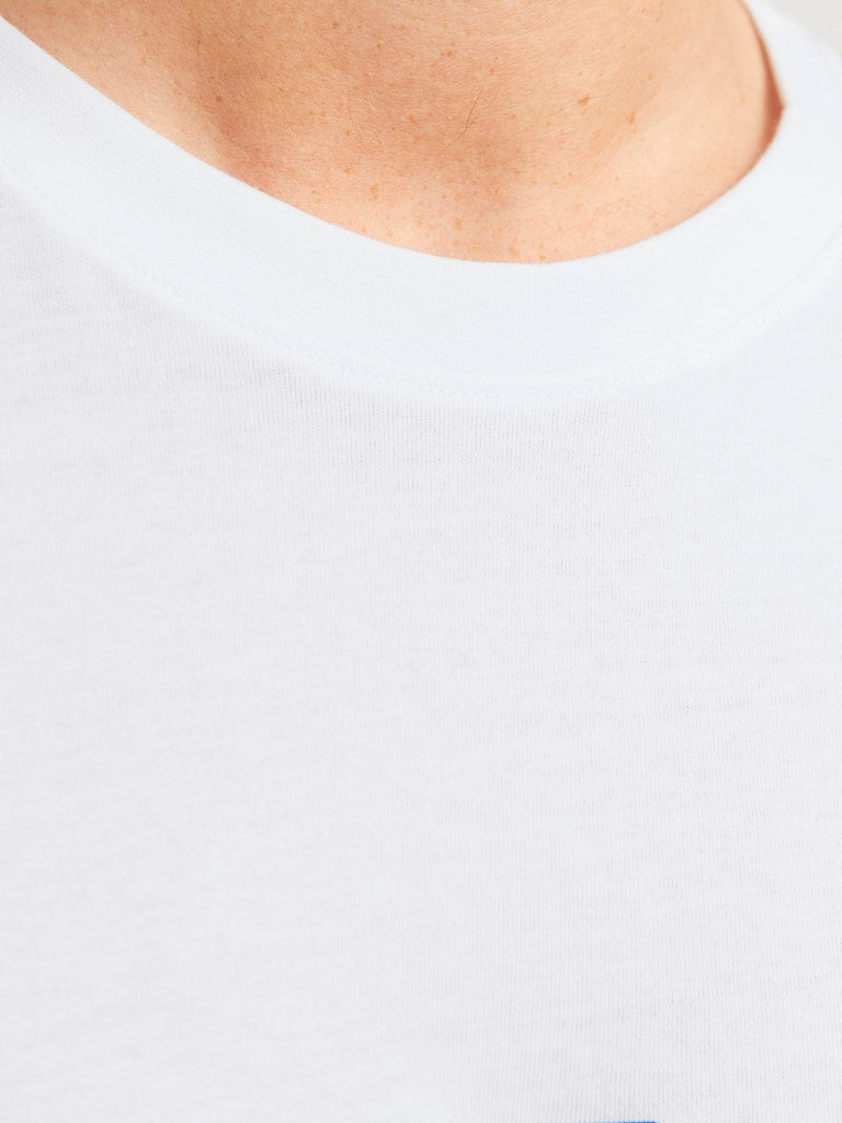 Vesterbro Newton Branding White Tee-Collar view