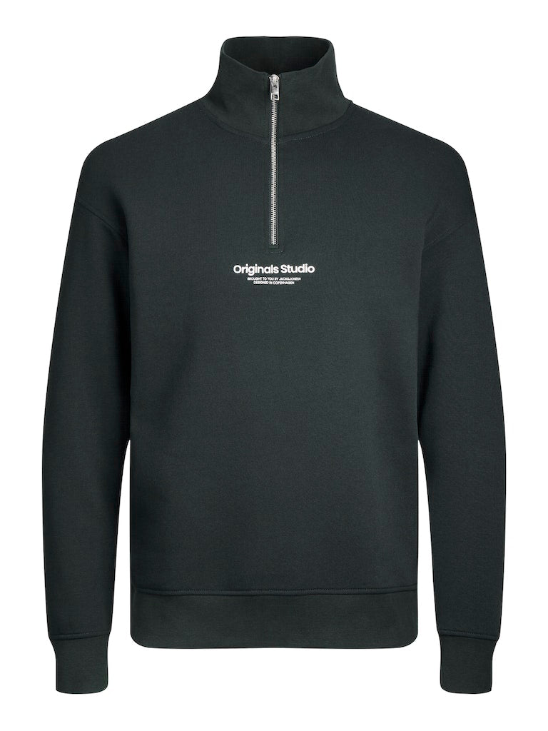 Vesterbro Sweat Quarter Zip-Forest River