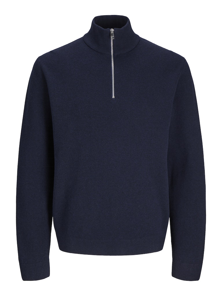 Milano Stitch Half Zip Naval Academy Knit