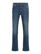 JACK & JONES Jake 477 Bootcut Blue Denim Jeans BLUE DENIM front view