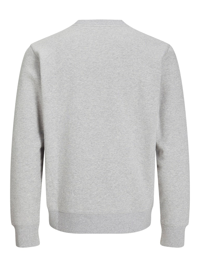 Clogan Light Grey Crew Neck Sweat-Back view