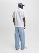 JACK JONES CORE Fusion Big Branding Tee-Bright White Bright White back view