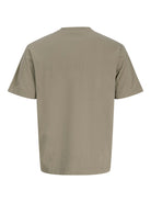 Plain beige t-shirt on a white background