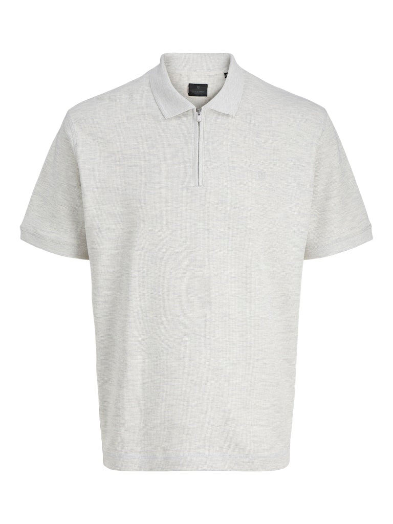 White polo shirt on a white background