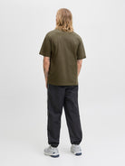 JACK JONES CORE Fusion Big Branding Tee Short Sleeve Crew Neck-Grape Leaf Grape Leaf detail view