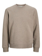 JACK JONES PREMIUM Logan Sweat Crew Neck-Brindle BRINDLE front view