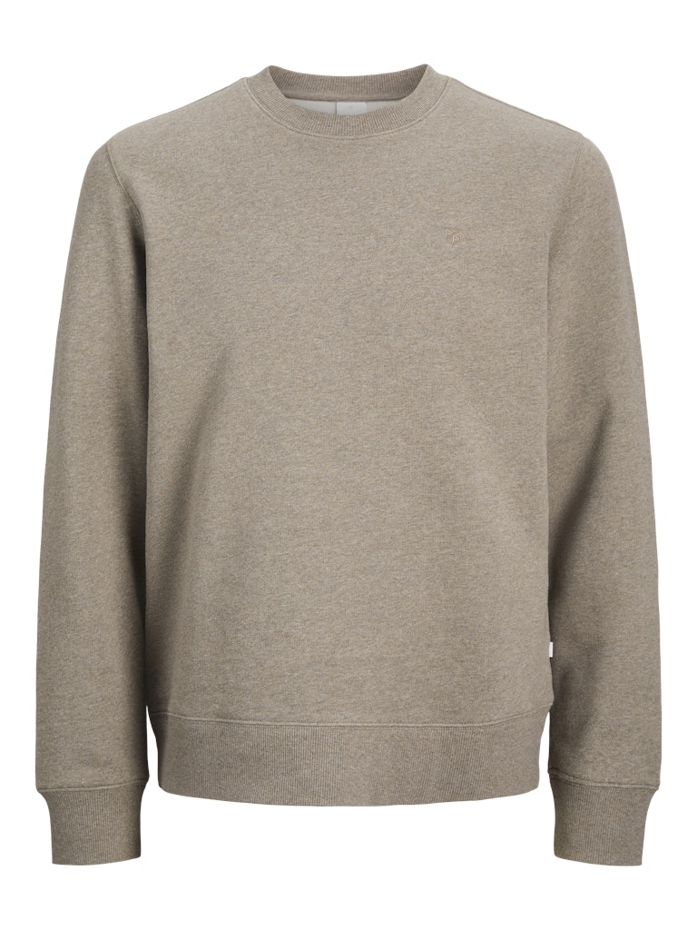 JACK JONES PREMIUM Logan Sweat Crew Neck-Brindle BRINDLE front view