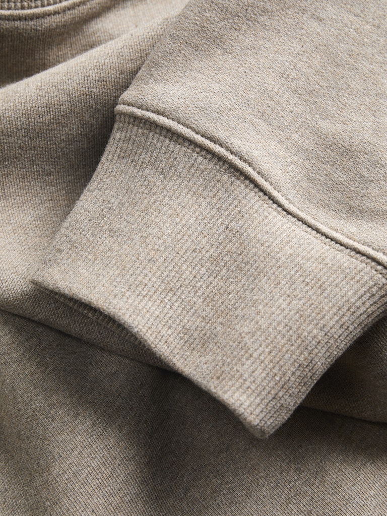 Men's Logan Sweat Crew Neck-Brindle-Cuff View