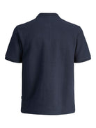JACK JONES PREMIUM Cameron Zip Polo-Seaborne Seaborne model front view
