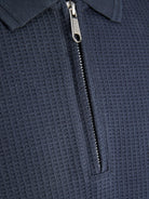 JACK JONES PREMIUM Cameron Zip Polo-Seaborne Seaborne detail view
