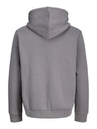 JACK JONES CORE Fusion Branding Sweat Hood-City Skyline City Skyline model front view