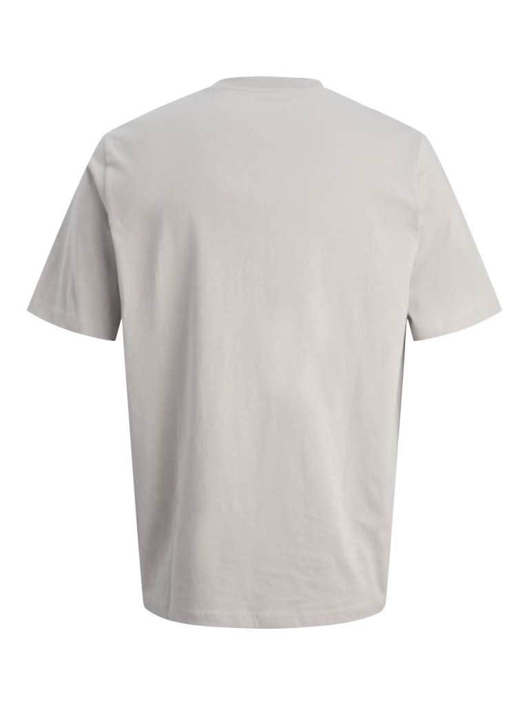 JACK JONES CORE Grid Branding Tee Short Sleeve Crew Neck-Paloma Paloma model front view
