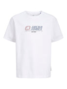 Jack Jones Youths Tier Junior Tee-Bright White Bright White detail view