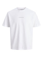 JACK JONES CORE Point Back Print T-shirt-Bright White Bright White front view