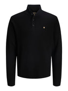 JACK JONES PREMIUM Blurichard Knit High Neck-Black Black back view