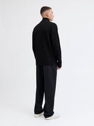 JACK JONES PREMIUM Blurichard Knit High Neck-Black Black detail view