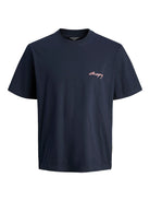 JACK JONES ORIGINALS Nostalgia Chest Tee-Sky Captain Sky Captain front view