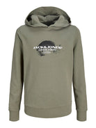 Jack Jones Youths Condor Junior Sweat Hoodie -Vetiver Vetiver front view