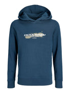 Jack Jones Youths Condor Junior Sweat Hoodie -Titan titan detail view
