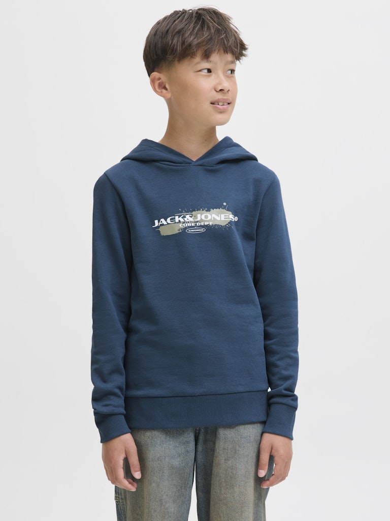 Jack Jones Youths Condor Junior Sweat Hoodie -Titan titan front view